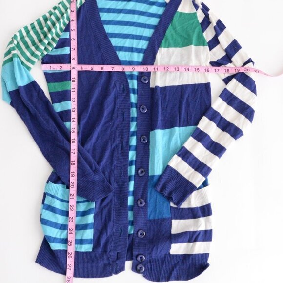 Marc by Marc Jacob Blue N-Neck Button Down Cardigan Size Small - Picture 5 of 12